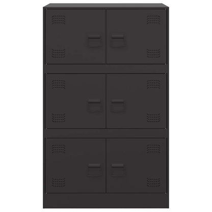 Skjenk DIV. Svart 67x39x107 cm stål