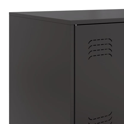 Skjenk DIV. Svart 67x39x107 cm stål