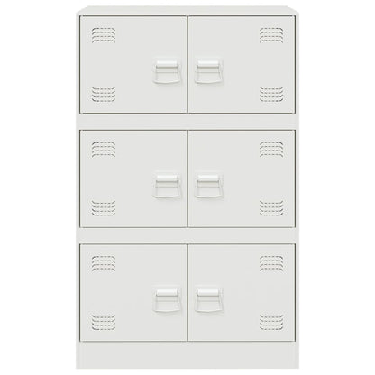 Skjenk DIV. Hvit 67x39x107 cm stål