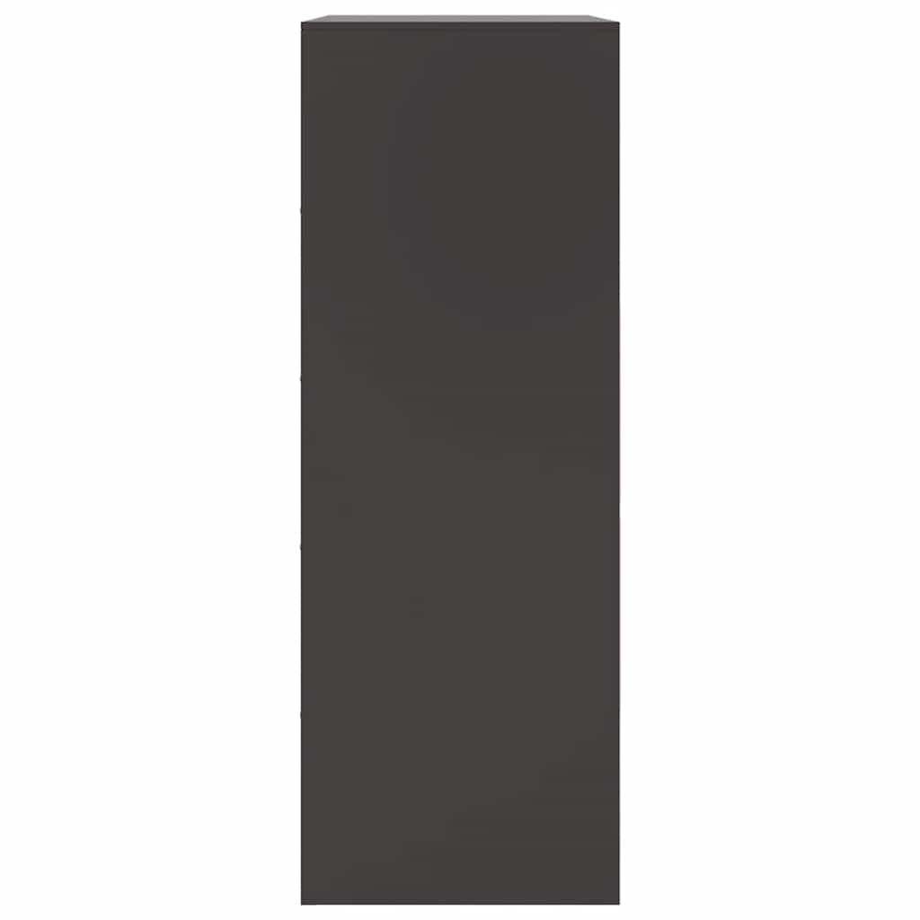 Skjenk DIV. Svart 67x39x107 cm stål