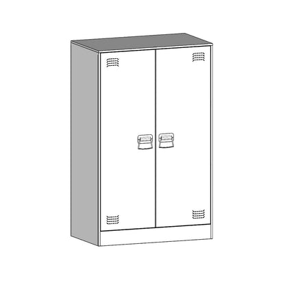 Skjenk DIV. Svart 67x39x107 cm stål