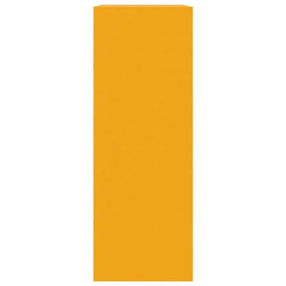 Skjenk DIV. sennepsgul 67x39x107 cm stål