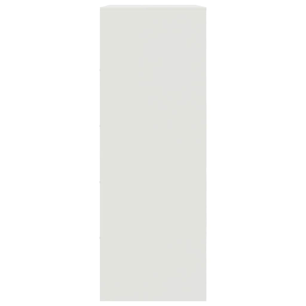 Skjenk DIV. Hvit 67x39x107 cm stål