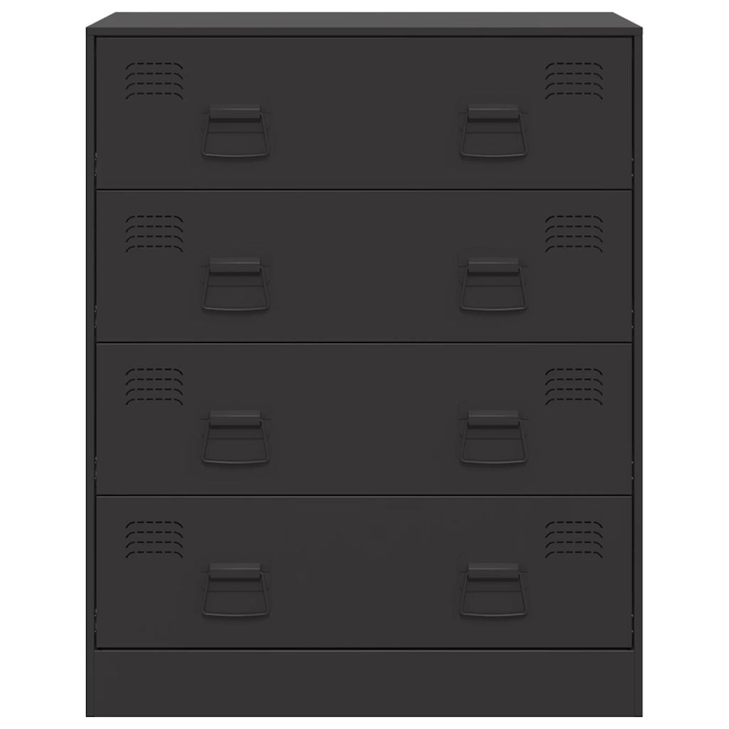 Skjenk DIV. Svart 67x39x83 cm stål