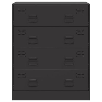 Skjenk DIV. Svart 67x39x83 cm stål