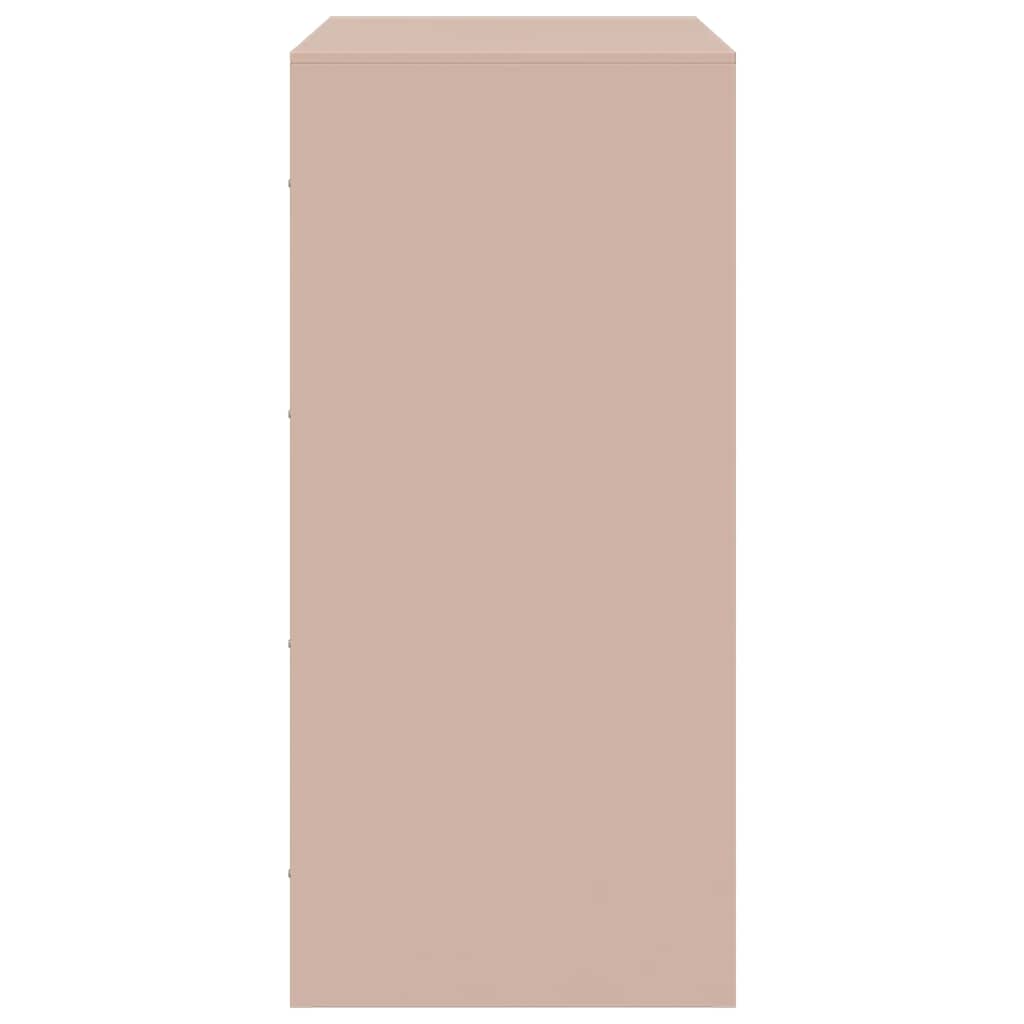 Skjenk DIV. rosa 67x39x83 cm stål