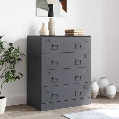 Kommode DIV. antrasitt 67x39x83 cm stål