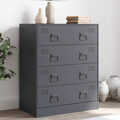 Kommode DIV. antrasitt 67x39x83 cm stål