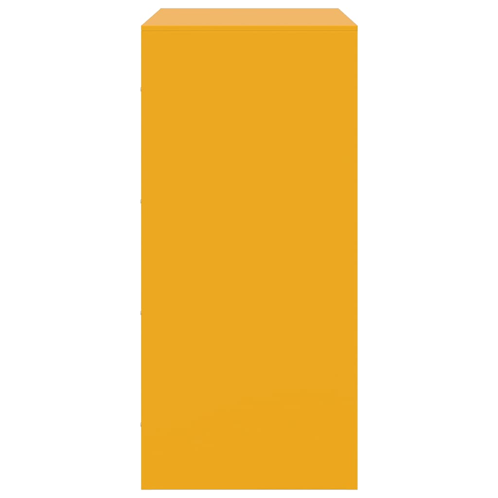 Sidebord DIV. sennepsgul 67x39x83 cm stål