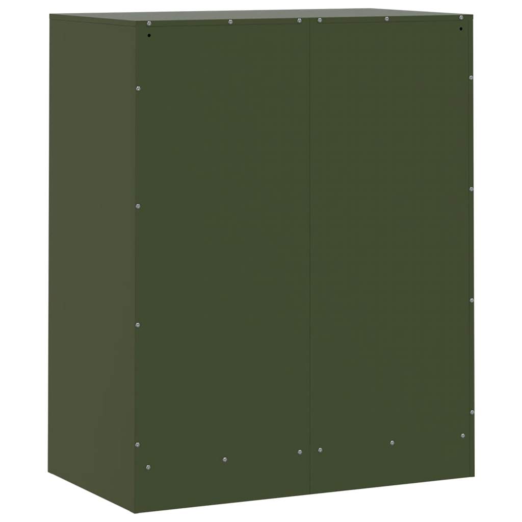 Kommode DIV. olivengrønn 67x39x83 cm stål