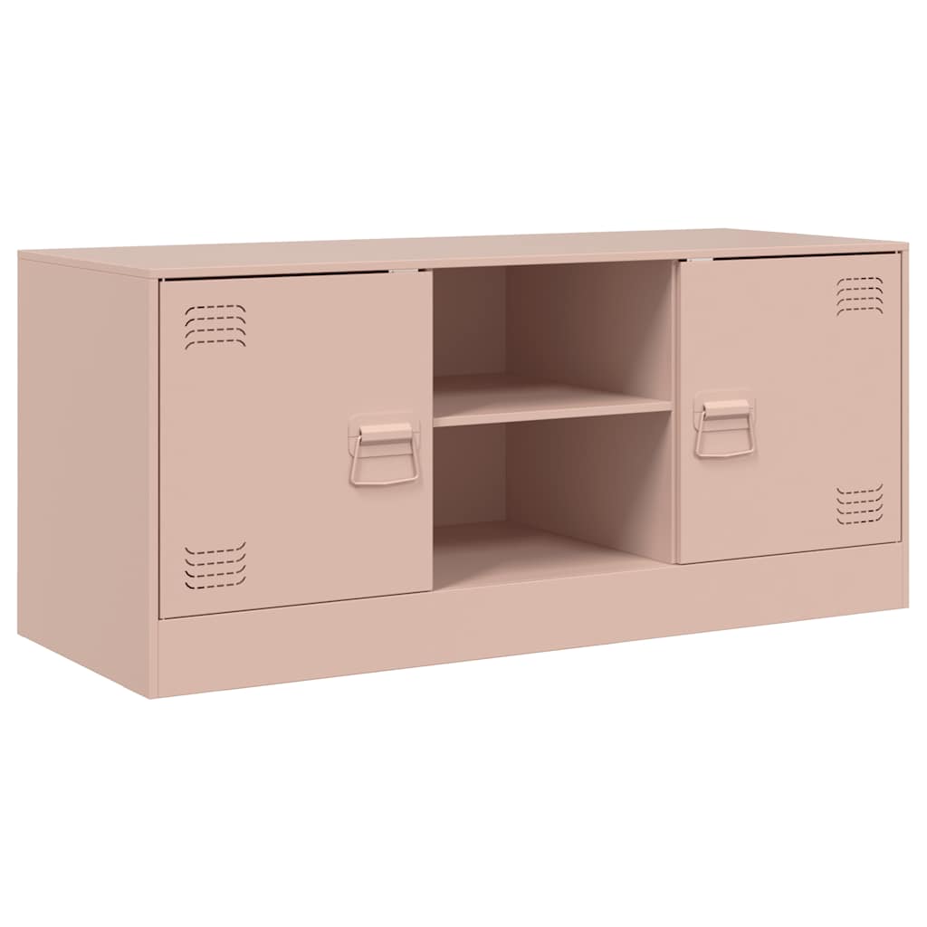 TV-Møbel DIV. TV-benk rosa 99x39x44 cm stål