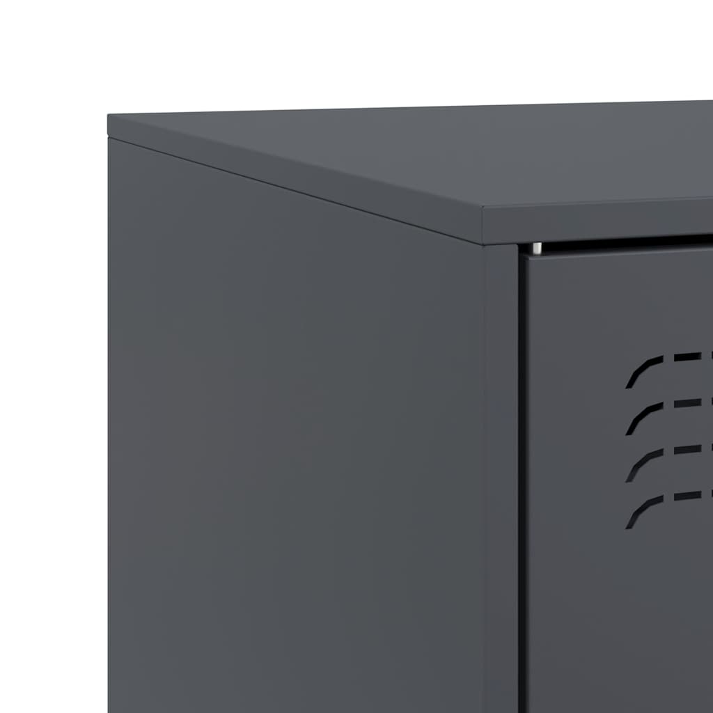 TV-Møbel DIV. TV-benk antrasitt 99x39x44 cm stål