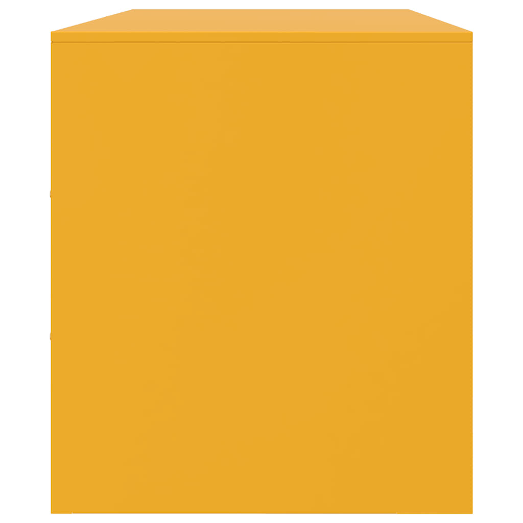 TV-Møbel DIV. TV-benk sennepsgul 99x39x44 cm stål