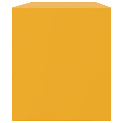 TV-Møbel DIV. TV-benk sennepsgul 99x39x44 cm stål