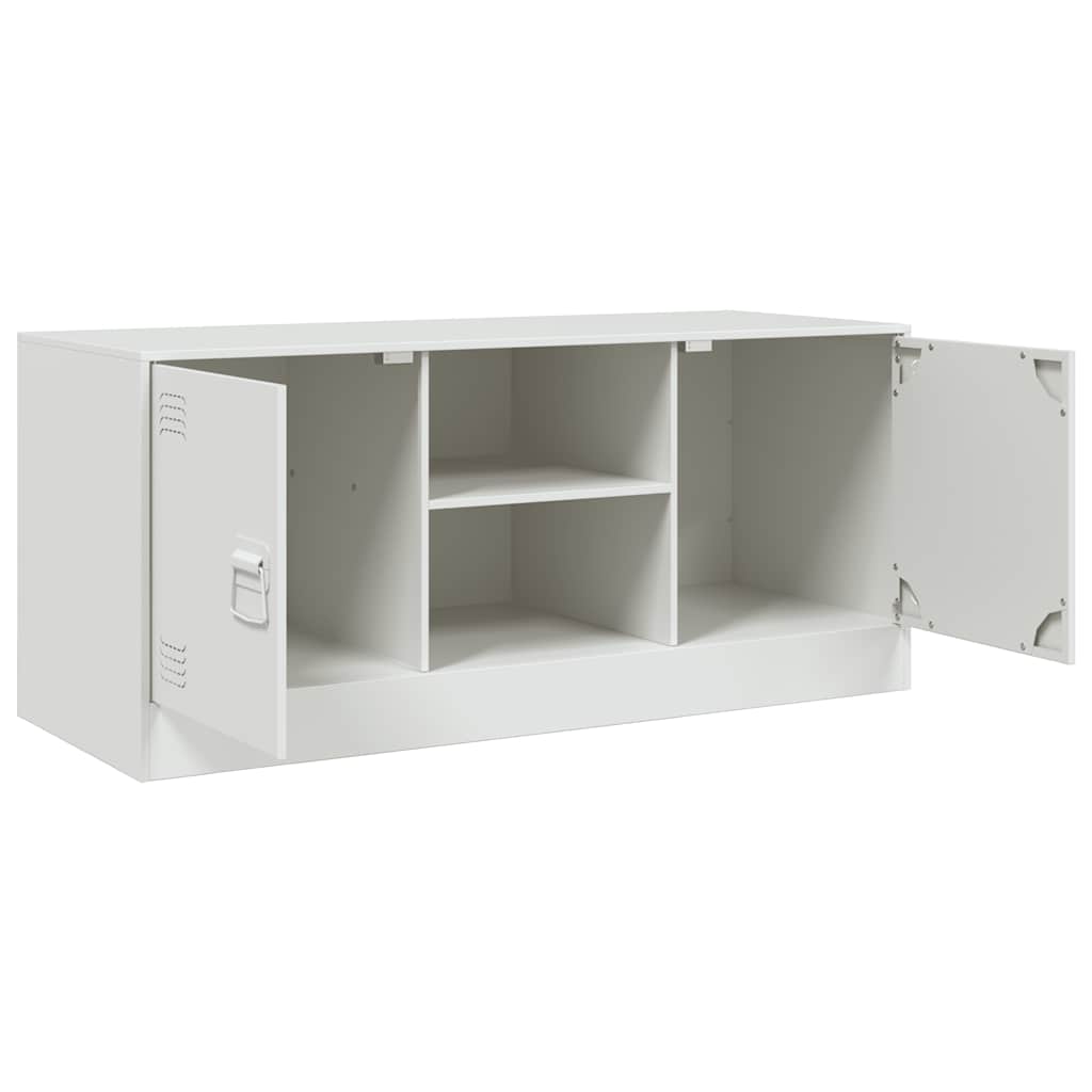 TV-Møbel DIV. TV-benk Hvit 99x39x44 cm stål