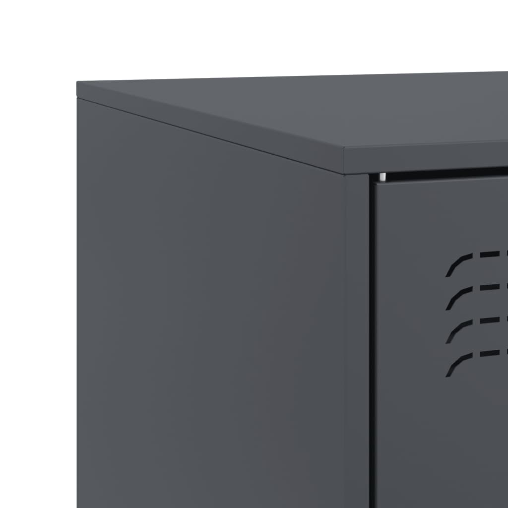 TV-Møbel DIV. TV-benk antrasitt 67x39x44 cm stål