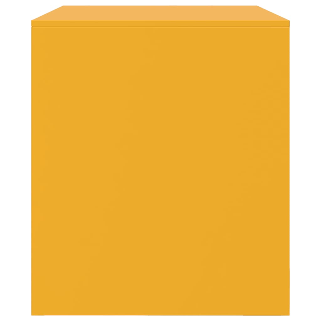 TV-Møbel DIV. TV-benk sennepsgul 67x39x44 cm stål