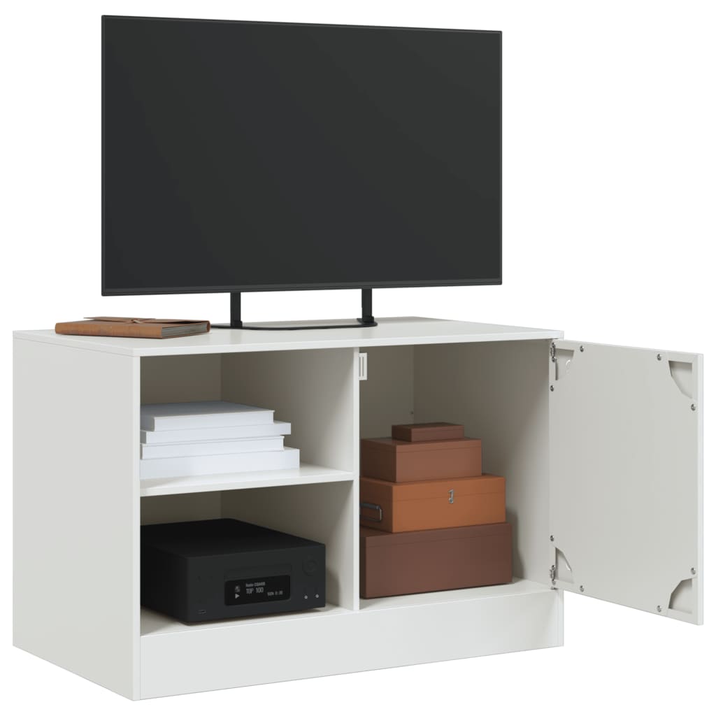 TV-Møbel DIV. TV-benk Hvit 67x39x44 cm stål