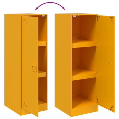 Skjenk DIV. sennepsgul 34,5x39x107 cm stål