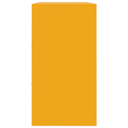 Skjenk DIV. sennepsgul 99x39x73 cm stål