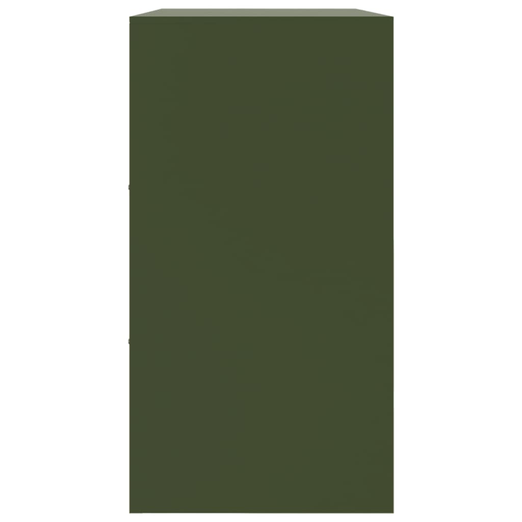 Skjenk DIV. olivengrønn 99x39x73 cm stål