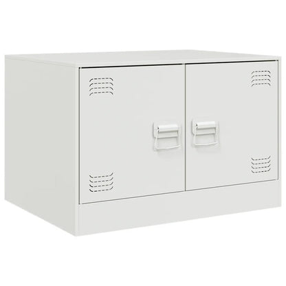 Salongbord Sofabord Hvit 67x50x44 cm stål