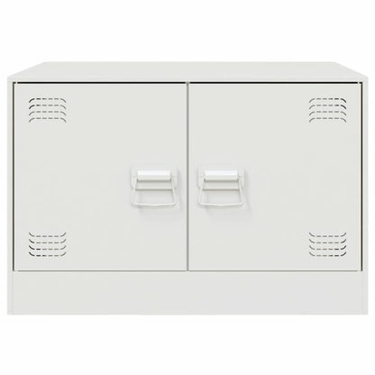 Salongbord Sofabord Hvit 67x50x44 cm stål