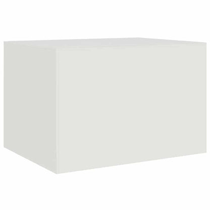 Salongbord Sofabord Hvit 67x50x44 cm stål