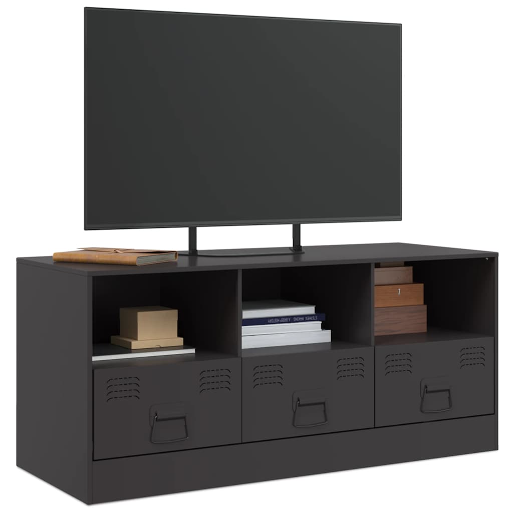 TV-Møbel DIV. TV-benk Svart 99x39x44 cm stål