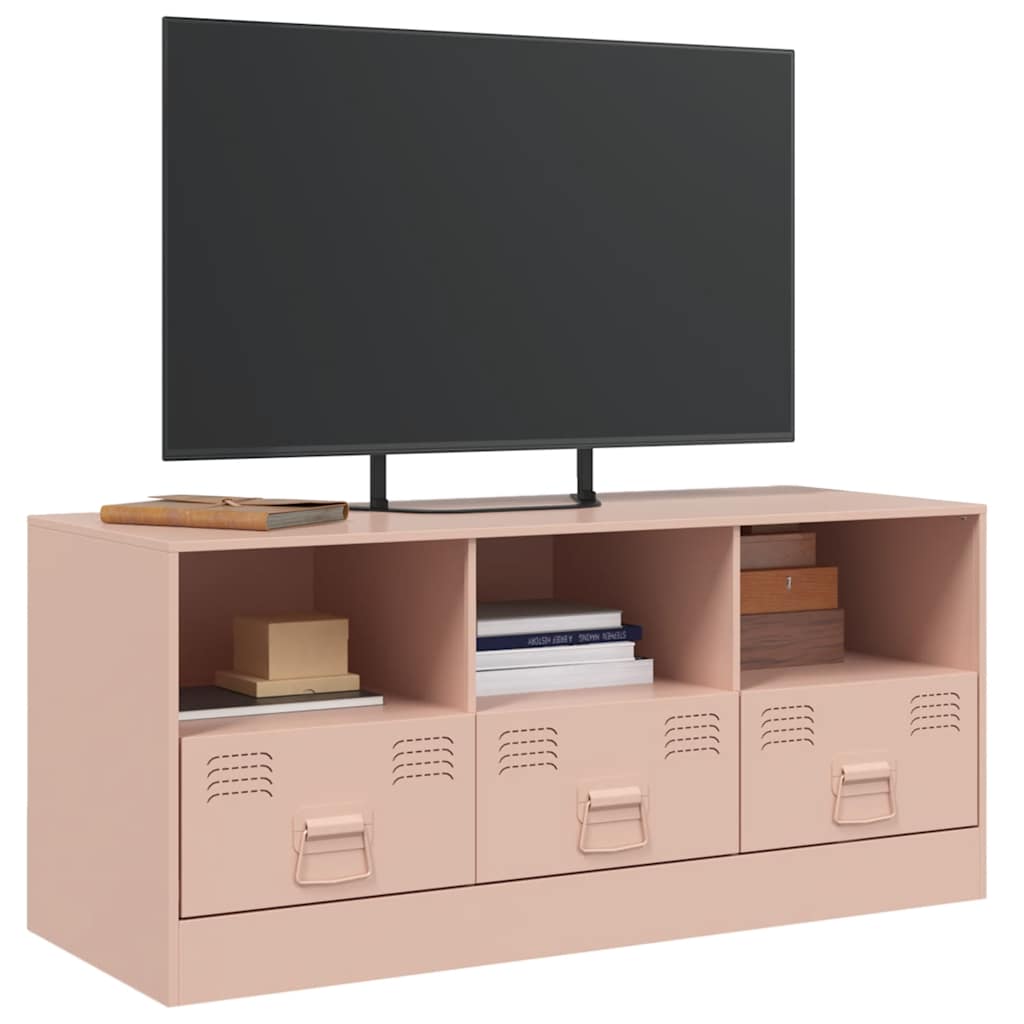 TV-Møbel DIV. TV-benk rosa 99x39x44 cm stål