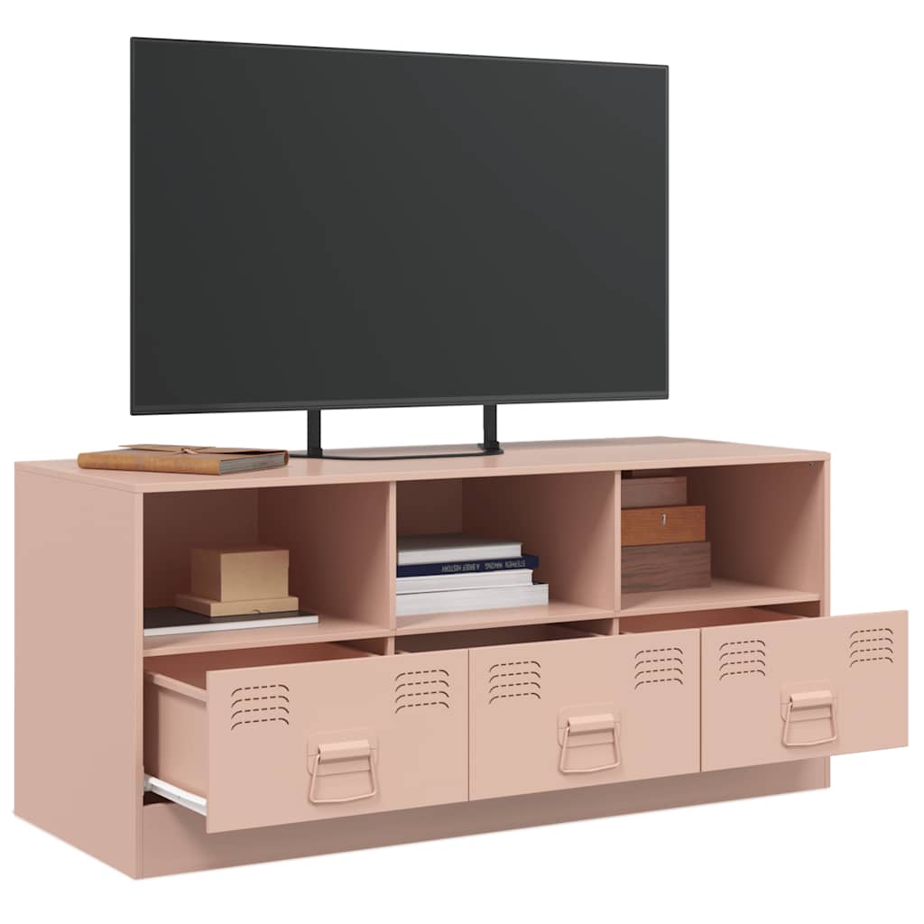 TV-Møbel DIV. TV-benk rosa 99x39x44 cm stål