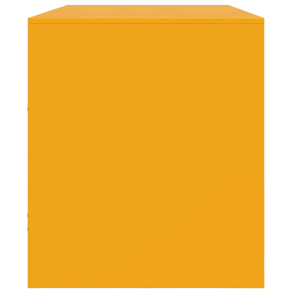 TV-Møbel DIV. TV-benk sennepsgul 99x39x44 cm stål