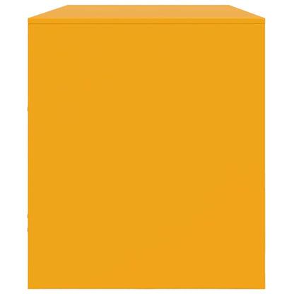 TV-Møbel DIV. TV-benk sennepsgul 99x39x44 cm stål