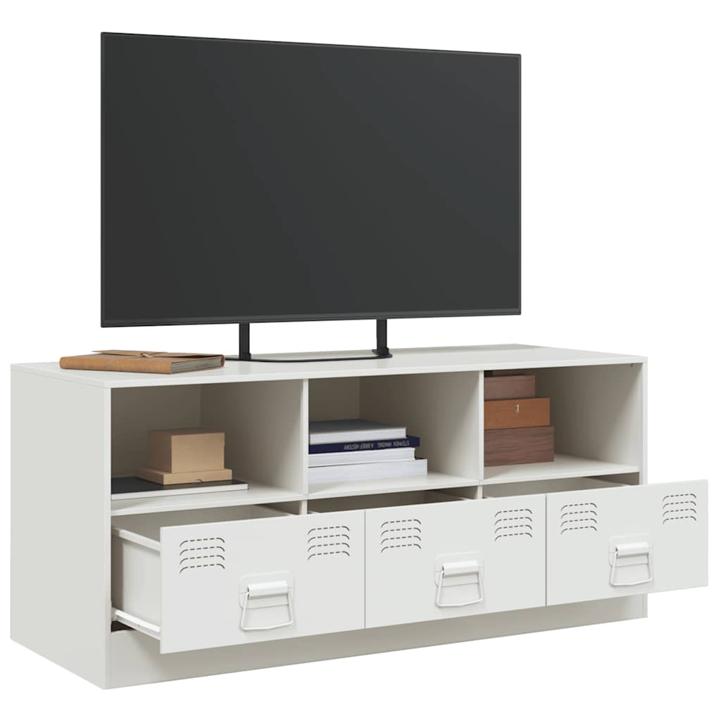 TV-Møbel DIV. TV-benk Hvit 99x39x44 cm stål