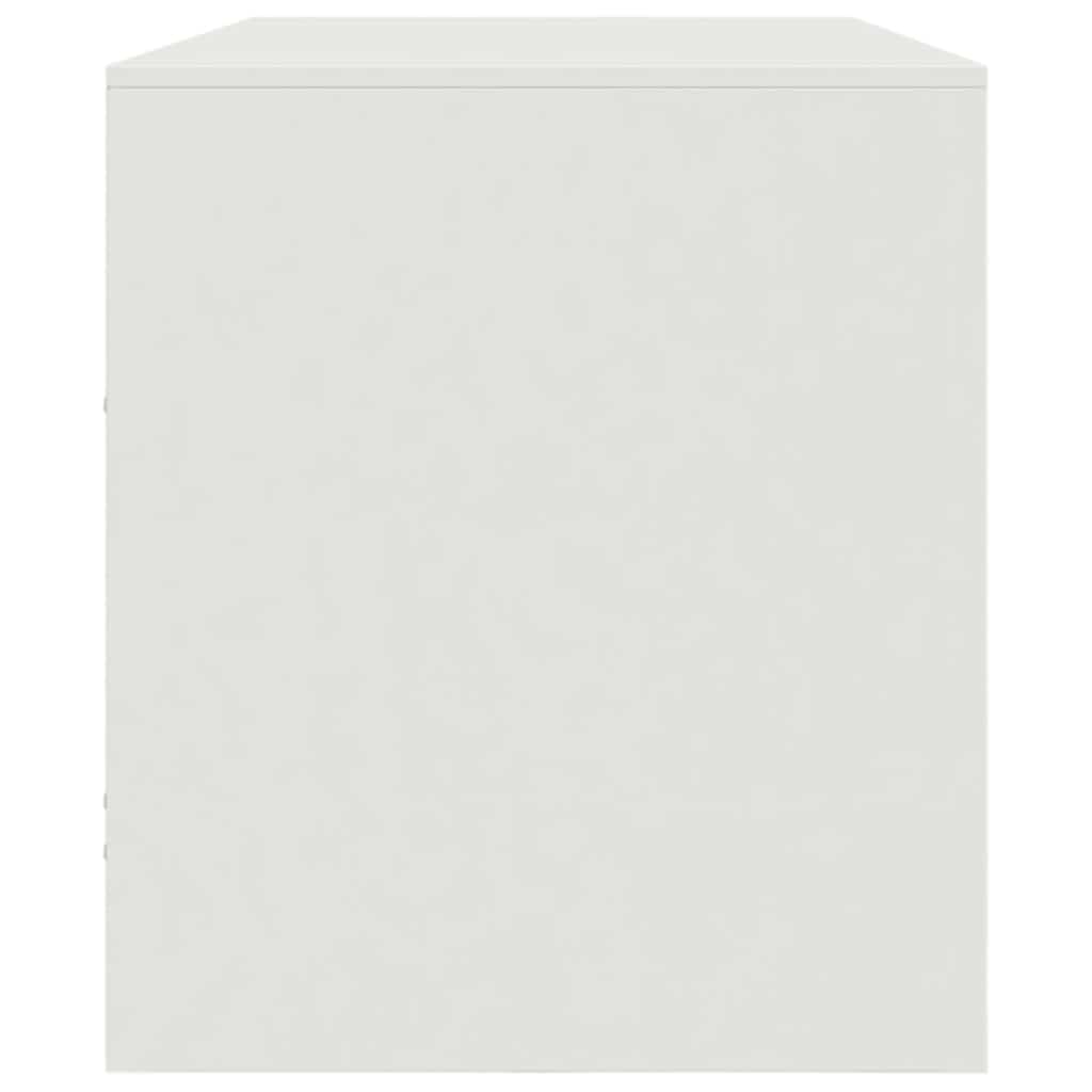 TV-Møbel DIV. TV-benk Hvit 99x39x44 cm stål