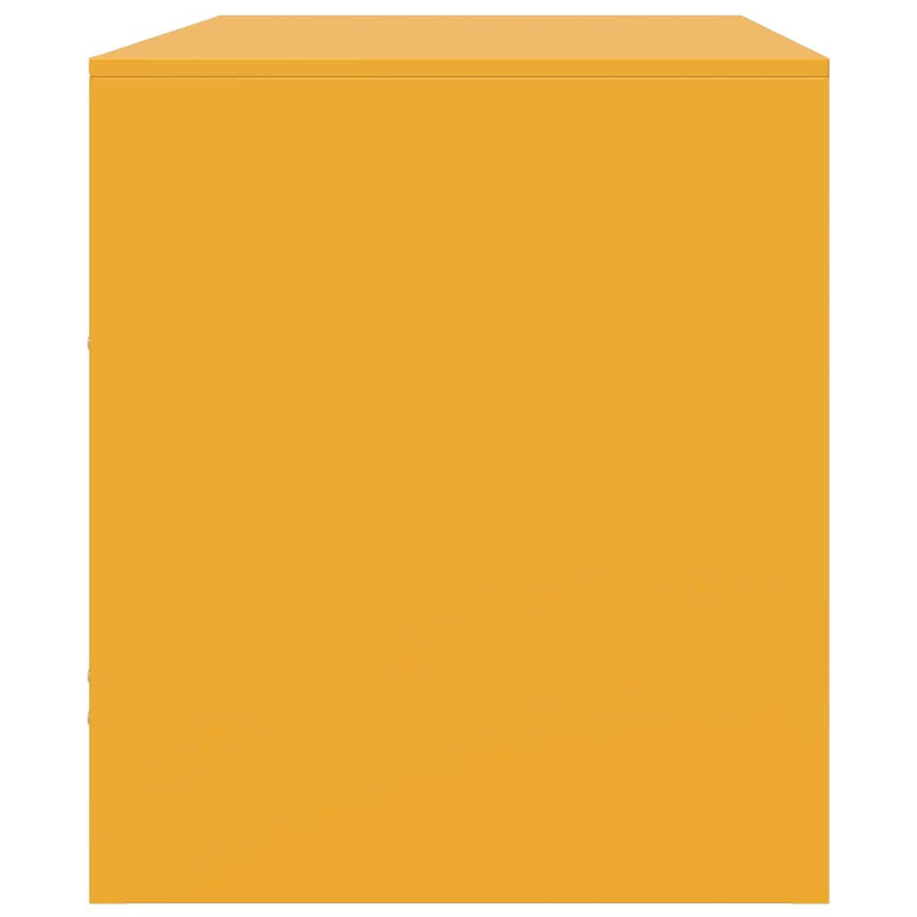 TV-Møbel DIV. TV-benk sennepsgul 67x39x44 cm stål