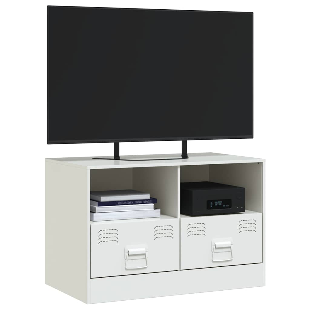 TV-Møbel DIV. TV-benk Hvit 67x39x44 cm stål