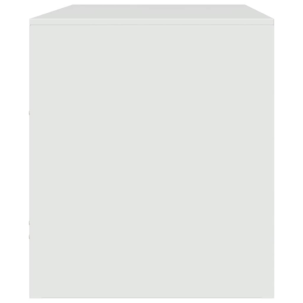 TV-Møbel DIV. TV-benk Hvit 67x39x44 cm stål