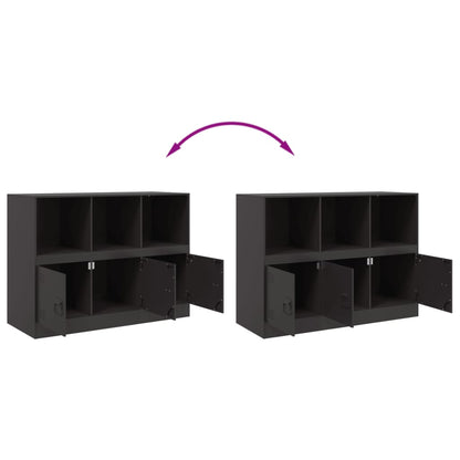 Skjenk DIV. Svart 99x39x73 cm stål