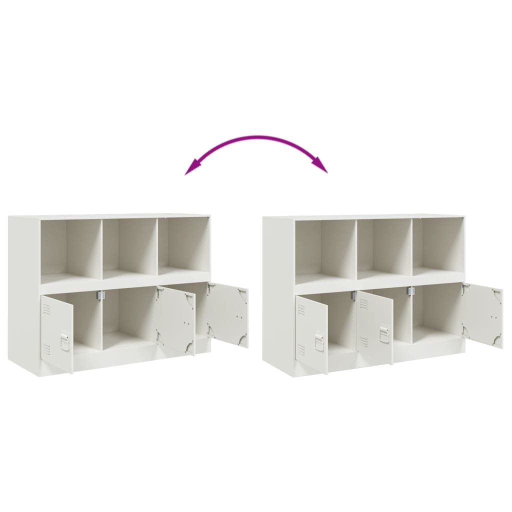 Skjenk DIV. Hvit 99x39x73 cm stål