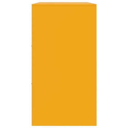 Skjenk DIV. sennepsgul 99x39x73 cm stål