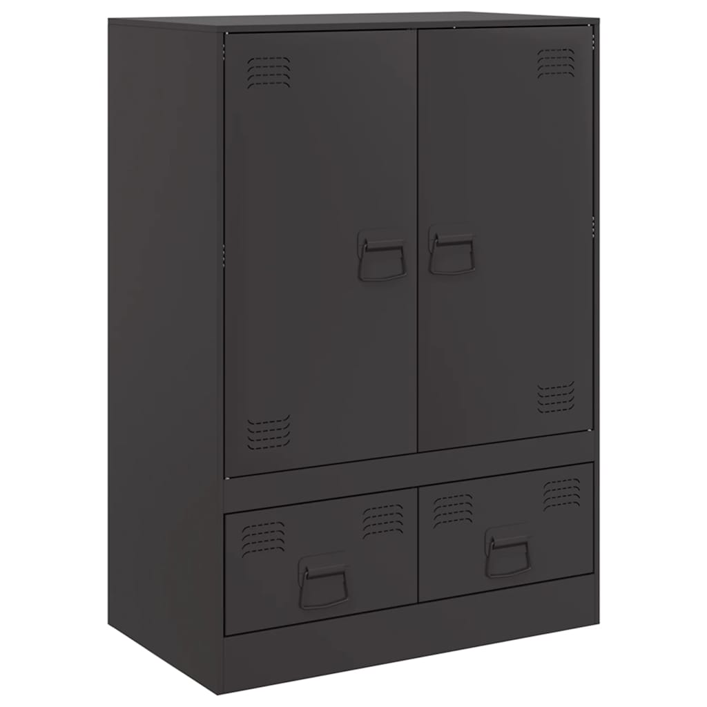 Skap Svart 67x39x95 cm stål