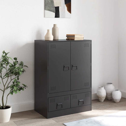 Skap Svart 67x39x95 cm stål