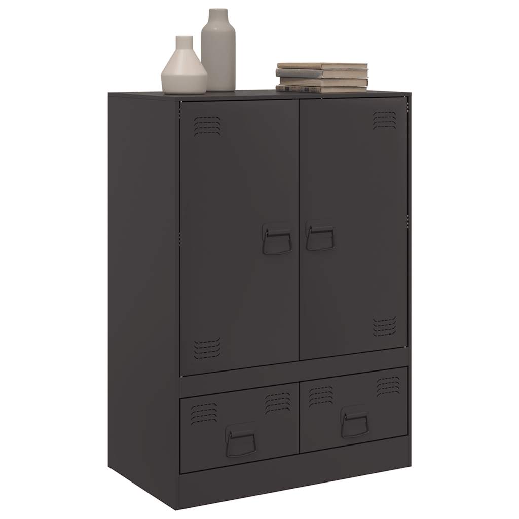 Skap Svart 67x39x95 cm stål