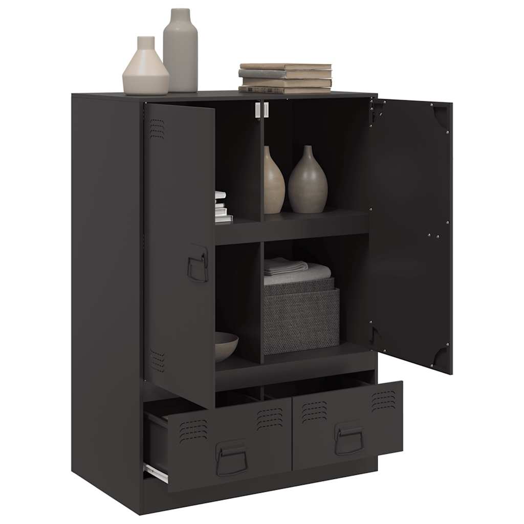 Skap Svart 67x39x95 cm stål