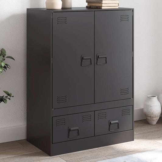 Skap Svart 67x39x95 cm stål