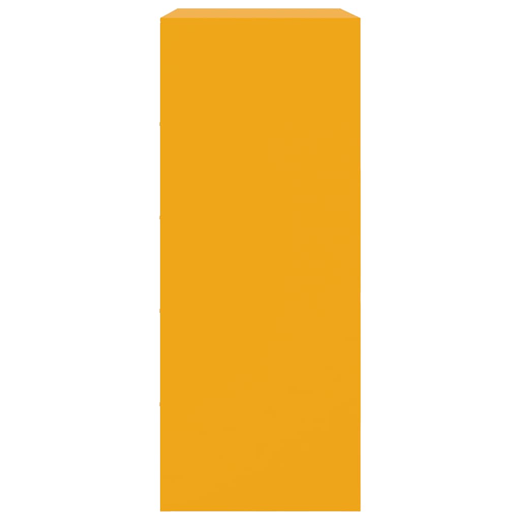 Skap DIV. sennepsgul 67x39x95 cm stål