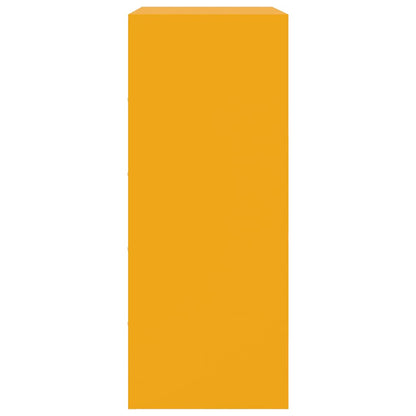 Skap DIV. sennepsgul 67x39x95 cm stål