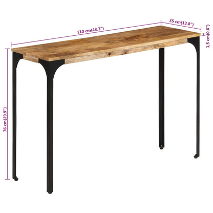 Avlastningsbord Konsollbord Tre Brun 110x35x76 cm heltre mango