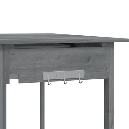 Utendørs Blomsterstativ Plantebord med skap 147,5x44x139,5 cm heltre gran
